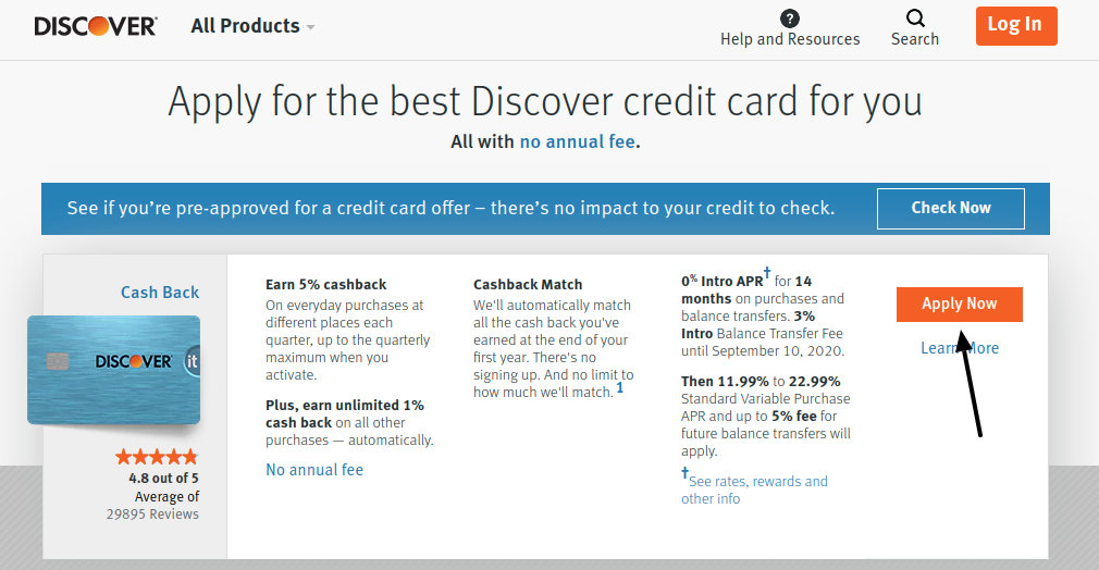 Discover Card Apply