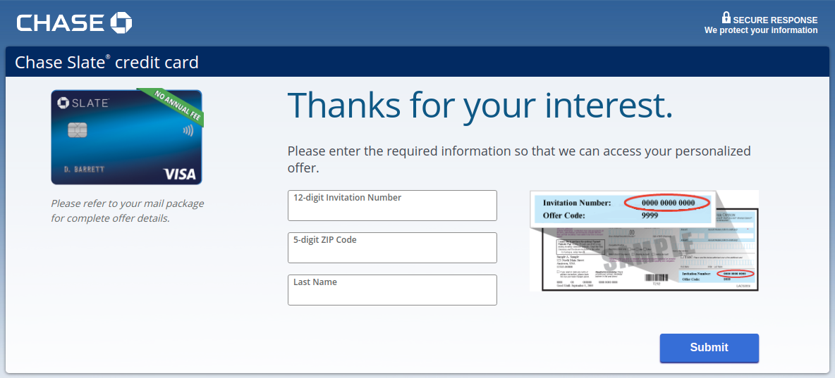 chase slate credit card apply