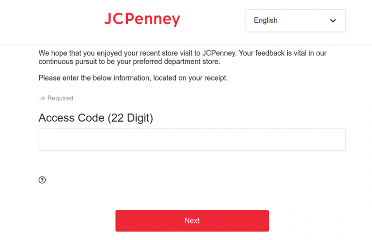 JCPenney Store Survey