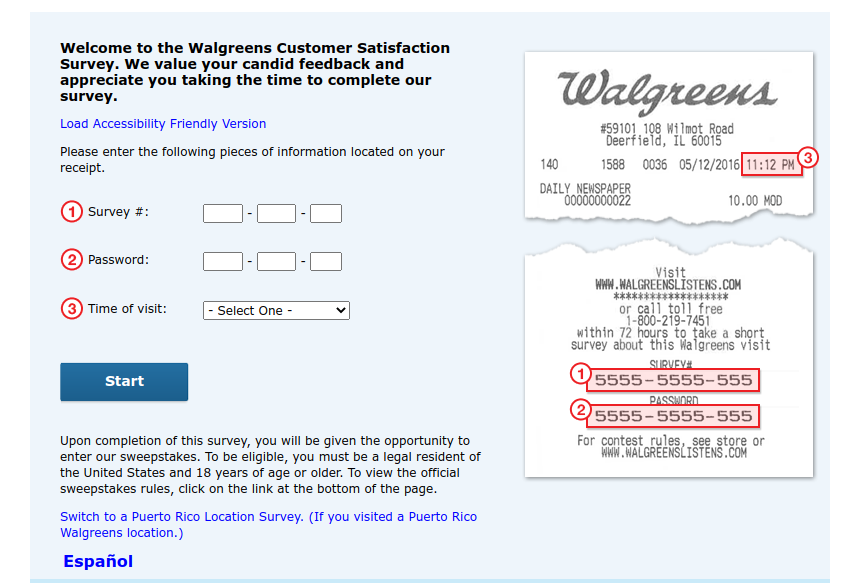 Walgreens Customer Survey