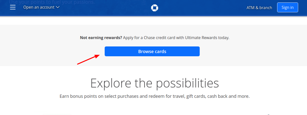 Chase Rewards Credit Cards