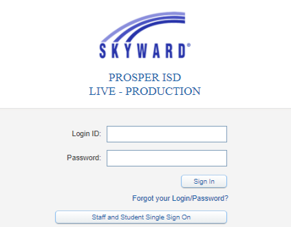 Skyward Prosper Login