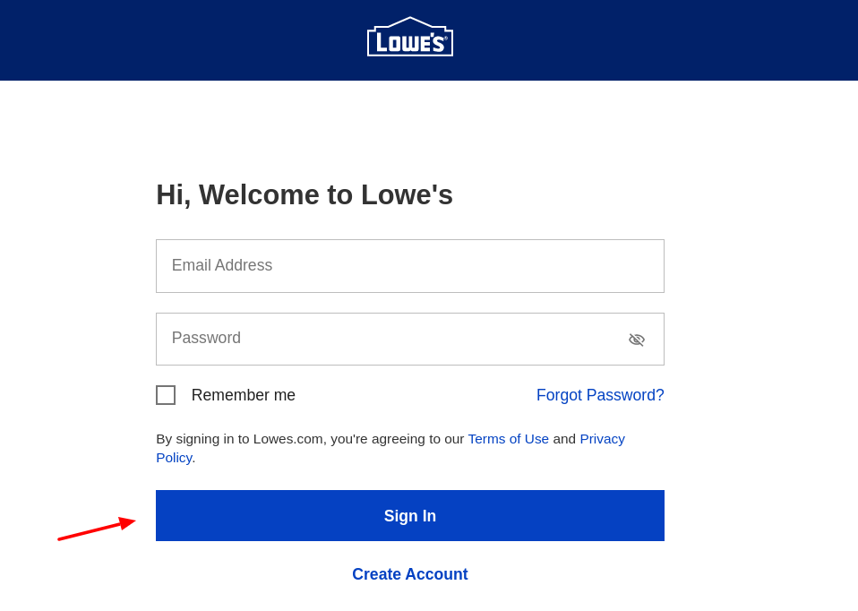 lowes login